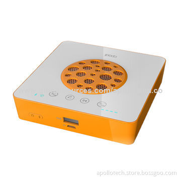 Portable Bluetooth Speakers, Honeycomb Design, Built-in Power Bank/10m RF Range, 102*102*24mm/260g